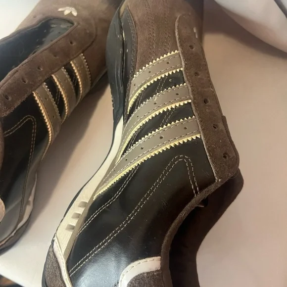 Vintage Adidas Goodyear Racing Shoes Brown Suede Adi Racer Men’s 9 Motorsport - Picture 6 of 8
